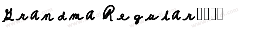 Grandma Regular字体转换